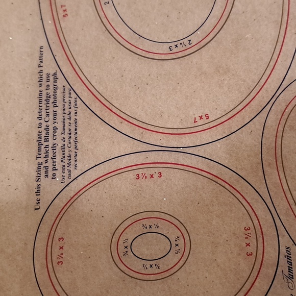 Creative Memories Cutting System Ovals Cutting Mat Blades Templates - Picture 8 of 8